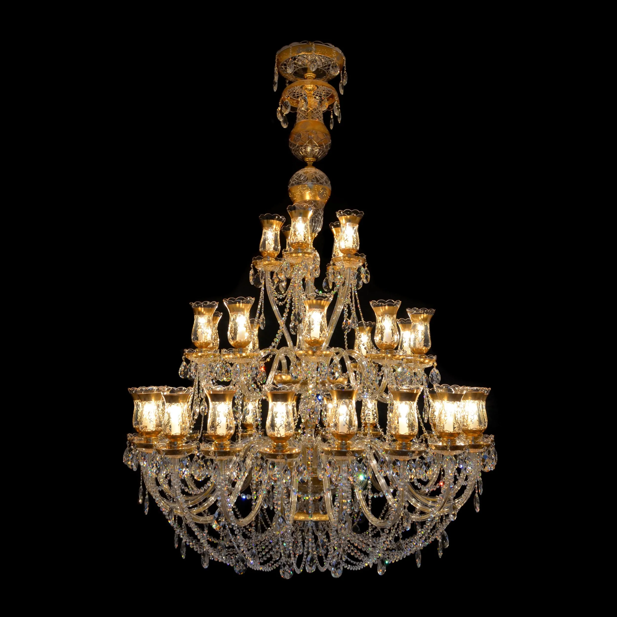 Royal Tulips crystal chandelier — WRANOVSKY - Bohemian